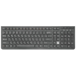 Клавиатура Defender SM 535 черный (45535) Тип клавиатуры: мембранная