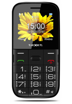 Телефон teXet TM B227 черный 