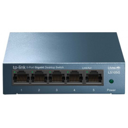 Коммутатор TP LINK LS105G Тип устройства: коммутатор; Количество LAN портов: 5
