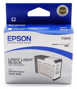 Картридж Epson Stylus Pro 3800 Ink Cartridge (80ml) Light Black (C13T580900) 