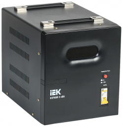 Стабилизатор напряжения IEK Expand 10кВА однофазный черный (IVS21 1 010 11) ИЭК 