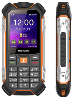 Телефон TeXet TM 530R черный Тип: кнопочный телефон; Тип корпуса: классический