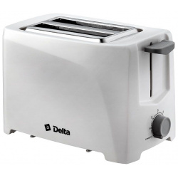 Тостер Delta DL 6900 черный Мощность: 700 Вт; Количество отделений: 2