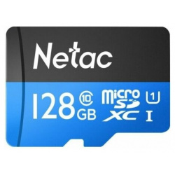 Карта памяти NeTac Standard MicroSDXC P500 128GB (NT02P500STN 128G S) 