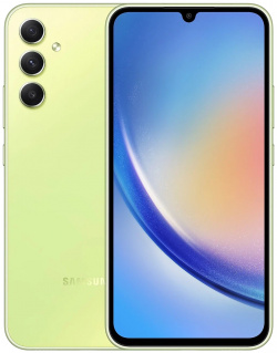Телефон Samsung Galaxy A34 5G 6/128Gb зеленый лайм (SM A346ELGACAU) Тип: