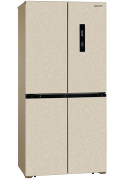 Холодильник Side by NORDFROST RFQ 510 NFYm inverter Морозильная камера: снизу