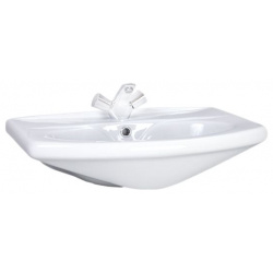 Раковина для ванной Santeri Новая грань 62см с отв  переливом (хром кольцо) (1 3120 7 S00 11B 0)