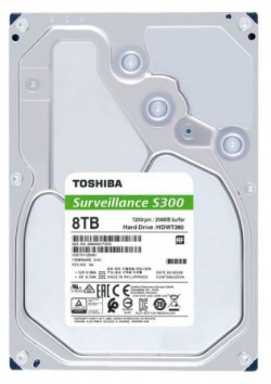 Жесткий диск Toshiba Surveillance S300 8Tb (HDWT380UZSVA) Тип: HDD