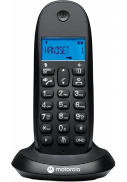 Радиотелефон Motorola Dect C1001СB+ черный АОН Цвет: черный; Стандарт DECT: есть