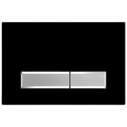 Кнопка смыва Aquatek 009D 1 Slim Черный матовый (клавиша прямоугольная  никель) (KDI 0000026)