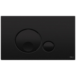 Кнопка смыва OLI Globe  пластик soft touch черный