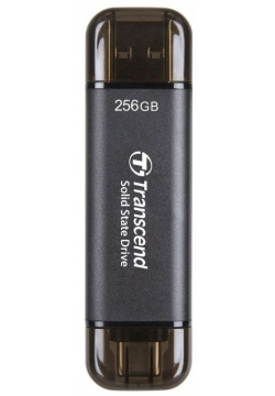 Внешний жесткий диск Transcend USB C 256Gb серый (TS256GESD310C) 