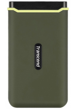 Внешний жесткий диск Transcend USB C 500Gb темно зеленый (TS500GESD380C) 