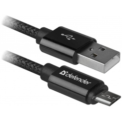Кабель Defender USB08 03T 1M BLACK (87802) Тип: кабель; Длина кабеля: 1 м