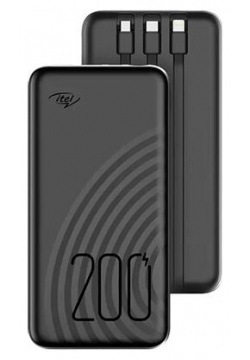 Внешний аккумулятор Itel Super Slim Star 100C 10000mAh 2 1A черный Цвет товара: