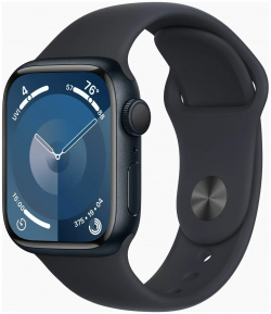 Умные часы Apple Watch Series 9 (A2980) 45мм серебристый (MR9E3ZP/A) 