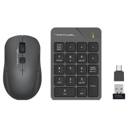 Комплект мыши и клавиатуры A4Tech Fstyler FG1600C Air серый/черный 