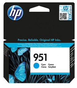 Картридж HP CN050AE (951) голубой Тип: картридж; Назначение: для струйной печати
