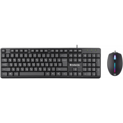 Комплект мыши и клавиатуры Defender Triumph C 991 RU черный (45991) Цвет: черный