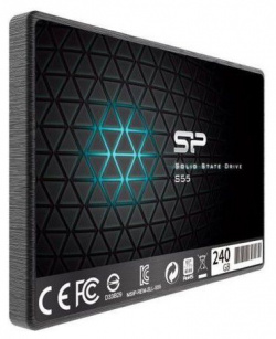 SSD накопитель Silicon Power Slim S55 SATA III/240Gb/2 5 (SP240GBSS3S55S25) 