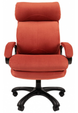 Кресло Chairman Home 505  ткань Т 28 коралл черный пластик Высота кресла: от 115