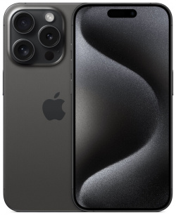 Телефон Apple iPhone 15 Pro (A3104) 256Gb черный (MV953CH/A) Тип: смартфон