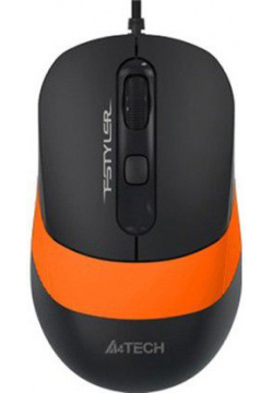 Компьютерная мышь A4Tech Fstyler FM10 черный/оранжевый 