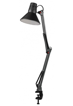 Светильник ЭРА N 121 E27 40W BK черный (C0041454) Тип: лампа на струбцине