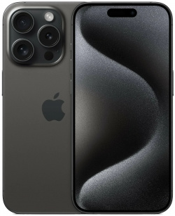 Телефон Apple iPhone 15 Pro (A3101) 1Tb черный (MTUQ3J/A) 