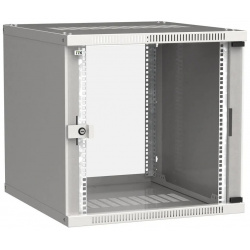 Коммутационный шкаф ITK LWE3 12U64 GF настенный  стеклянная передняя дверь 12U 600x585x450мм
