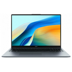 Ноутбук Huawei MateBook D16 Core i5 12450H/8Gb/512Gb/16FHD/Win11 серый (53013WXE) 