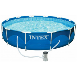 Бассейн Intex Metal Frame каркасный D366см синий (28212) Тип: бассейн
