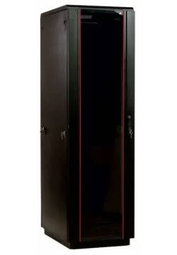 Коммутационный шкаф ЦМО ШТК М 42 6 1ААА 9005 напольный  стеклянная передняя дверь 42U 600x2030x600мм