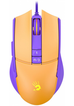 Компьютерная мышь A4Tech Bloody L65 Max желтый/фиолетовый 