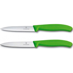 Набор кухонных ножей Victorinox Swiss Classic (6 7796 L4B) салатовый 