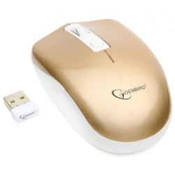 Компьютерная мышь Gembird MUSW 400 G бело золотой 