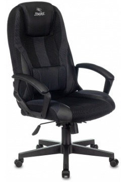 Кресло Zombie 9 текстиль/эко кожа черный/серый Высота кресла: от 115 до 124 см