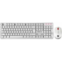 Комплект мыши и клавиатуры Defender MILAN C 992 RU WHITE (45994) 