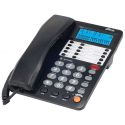 Проводной телефон Ritmix RT 495 black Цвет: черный; Тональный набор: есть