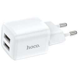 Сетевое зарядное устройство Hoco N8 2USB 2 4A белый (6931474742001) 