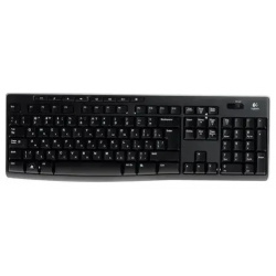 Клавиатура Logitech K270 черный/белый (920 003058) Тип клавиатуры: мембранная