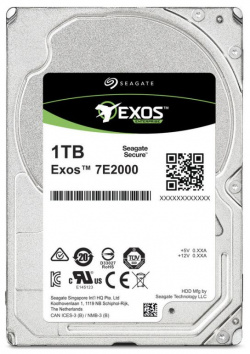 Жесткий диск Seagate Exos SAS 3 0/1Tb/7200rpm/128Mb/2 5 (ST1000NX0333) 