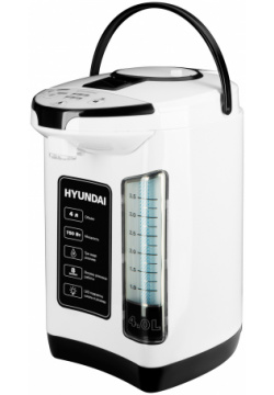 Термопот Hyundai HYTP 4840 белый/черный Объем: 4 л; Мощность: 750 Вт