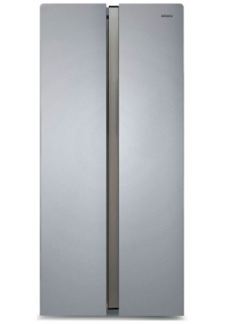 Холодильник Side by GINZZU NFK 420 серебристый 