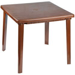 Садовый стол Альтернатива М8153 коричневый (800х800х740мм) 