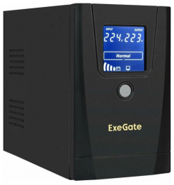 Источник бесперебойного питания EXEGATE SpecialPro Smart LLB 1000 LCD AVR 1SH 2C13 RJ USB (EX292788RUS) 
