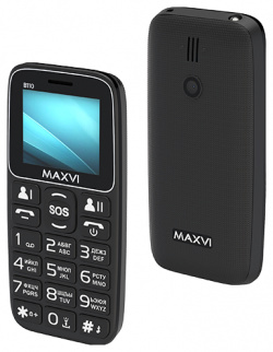 Телефон Maxvi B110 Black Тип: для пожилых; Тип корпуса: классический