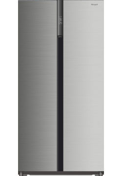 Холодильник Side by Weissgauff WSBS 590 NoFrost Inverter Premium Inox Glass 