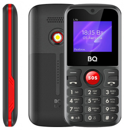 Телефон BQ 1853 life black/red 