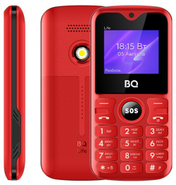 Телефон BQ 1853 life red/black 